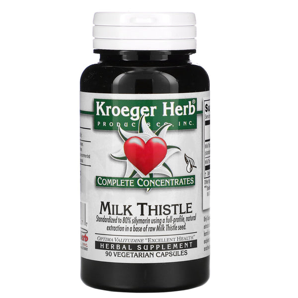 Kroeger Herb Co, Complete Concentrates, Milk Thistle, 90 Vegetarian Capsule - The Supplement Shop