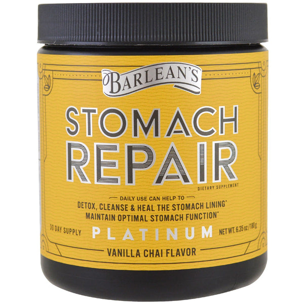 Barlean's, Stomach Repair, Vanilla Chai , 6.35 oz (180 g) - The Supplement Shop