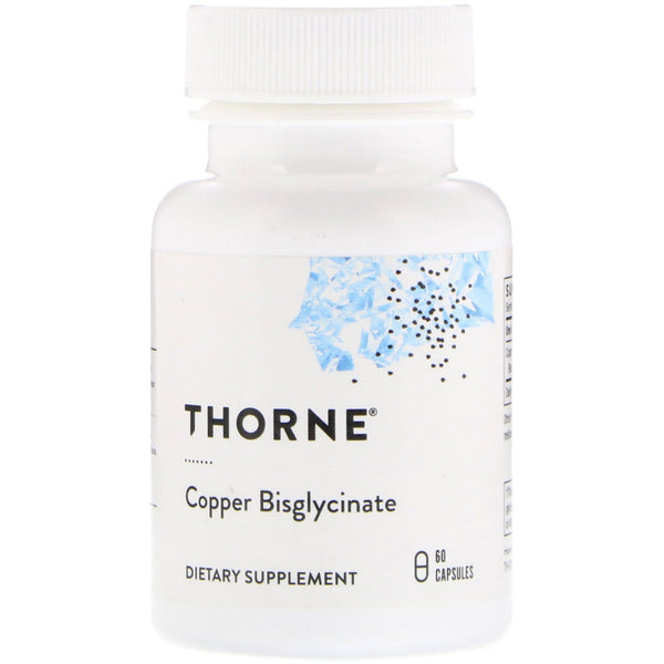 Thorne Research, Copper Bisglycinate, 60 Capsules - The Supplement Shop