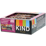 KIND Bars, Kind Plus, Pomegranate Blueberry Pistachio + Antioxidants, 12 Bars, 1.4 oz (40 g) Each - The Supplement Shop