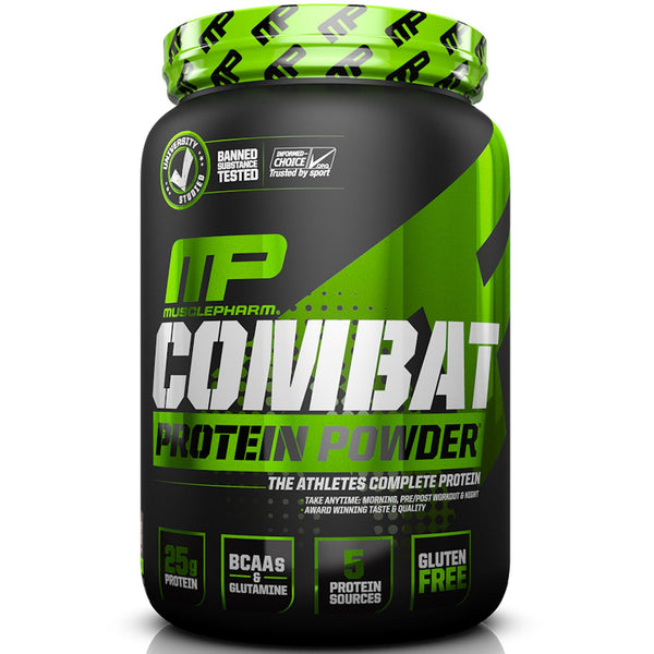 MusclePharm, Combat Protein Powder, Chocolate Milk, 2 lbs (907 g) - The Supplement Shop