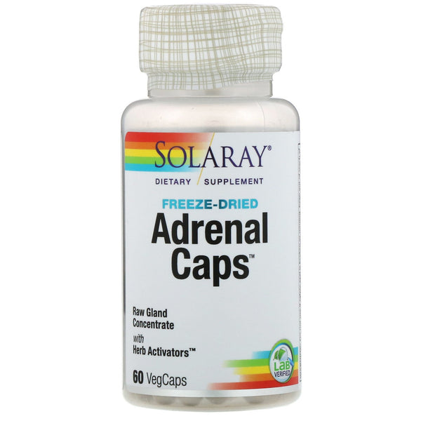 Solaray, Adrenal Caps, 60 VegCaps - The Supplement Shop