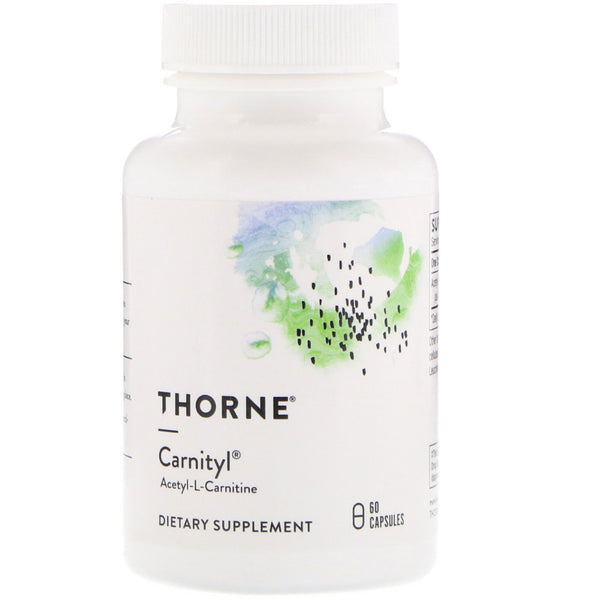 Thorne Research, Carnityl, Acetyl-L-Carnitine, 60 Capsules - The Supplement Shop
