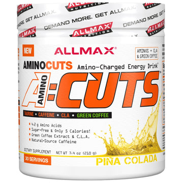 ALLMAX Nutrition, ACUTS, Amino-Charged Energy Drink, Pina Colada, 7.4 oz (210 g)