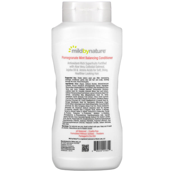 Mild By Nature, Pomegranate Mint Balancing Conditioner, 16 fl oz (473 ml) - The Supplement Shop