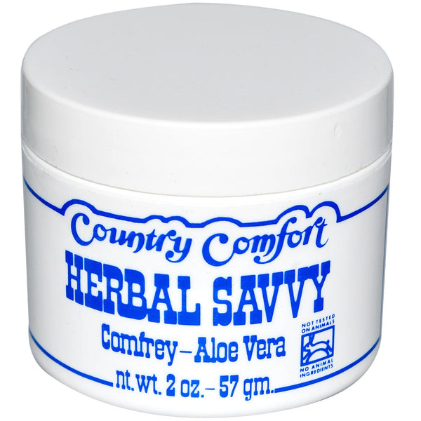 Country Comfort, Herbal Savvy, Comfrey-Aloe Vera, 2 oz (57 g) - The Supplement Shop
