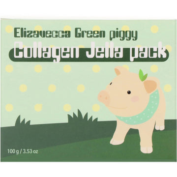 Elizavecca, Green Piggy, Collagen Jelly Pack, 3.53 oz (100 g)