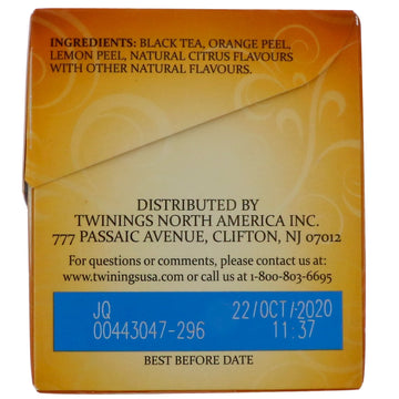 Twinings, Lady Grey Black Tea, 20 Tea Bags, 1.41 oz (40 g)