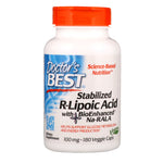 Doctor's Best, Stabilized R-Lipoic Acid with BioEnhanced Na-RALA, 100 mg, 180 Veggie Caps - The Supplement Shop