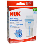 NUK, Seal 'n Go Breast Milk Bags, 25 Storage Bags, 6 oz (180 ml) Each - The Supplement Shop