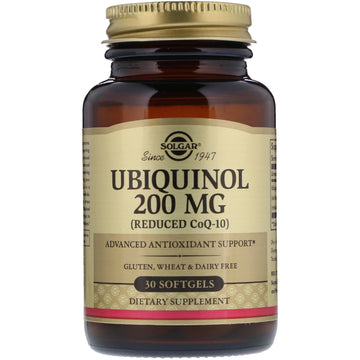Solgar, Ubiquinol (Reduced CoQ10), 200 mg, 30 Softgels