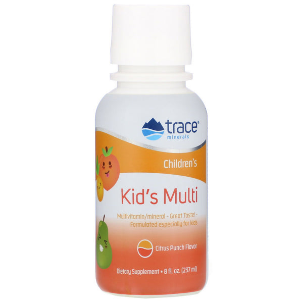 Trace Minerals Research, Kid's Multi, Citrus Punch Flavor, 8 fl oz (237 ml) - The Supplement Shop
