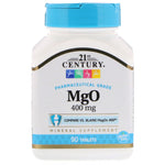 21st Century, MgO, 400 mg, 90 Tablets - The Supplement Shop