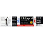 Think, Thinksport, Insulated Sports Bottle, Silver, 17 oz (500ml) - The Supplement Shop