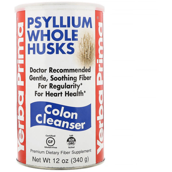 Yerba Prima, Psyllium Whole Husks, Colon Cleanser, 12 oz (340 g) - The Supplement Shop