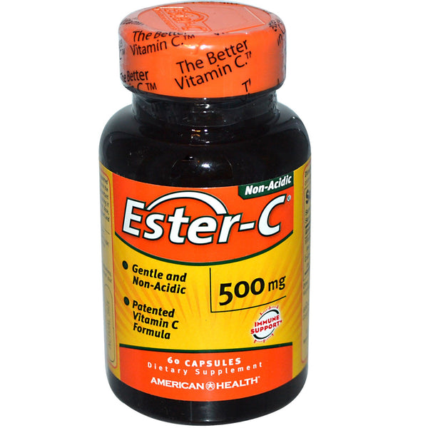 American Health, Ester-C, 500 mg, 60 Capsules - The Supplement Shop