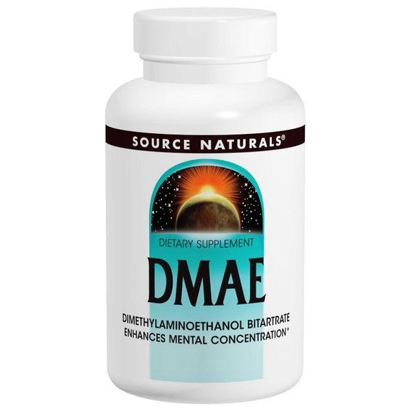 Source Naturals, DMAE, 351 mg, 200 Tablets - The Supplement Shop