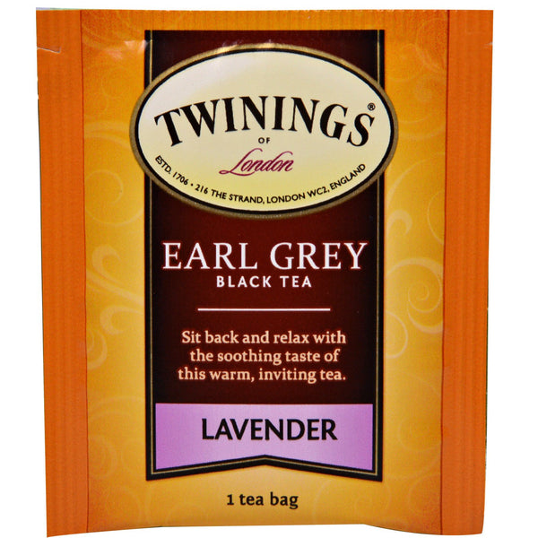 Twinings, Black Tea, Earl Grey, Lavender, 20 Tea Bags - 1.41 oz (40 g) - The Supplement Shop