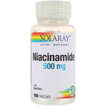 Solaray, Niacinamide, 500 mg, 100 VegCaps - The Supplement Shop