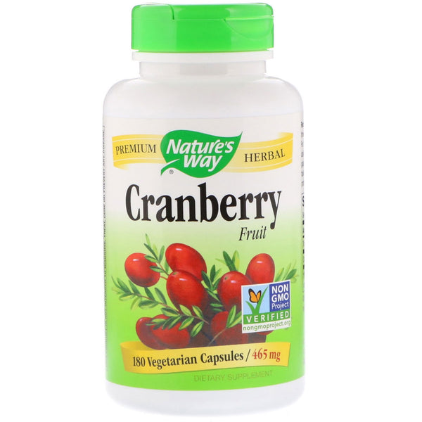 Nature's Way, Cranberry Fruit, 465 mg, 180 Vegetarian Capsules - The Supplement Shop