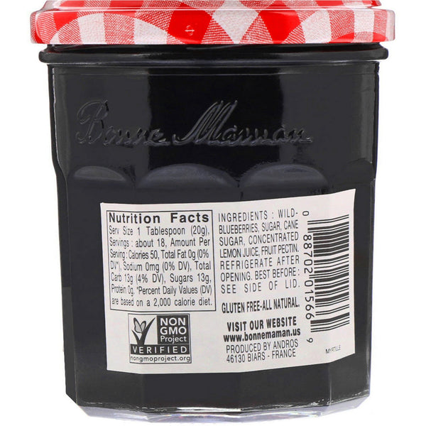 Bonne Maman, Wild Blueberry Preserves, 13 oz (370 g) - The Supplement Shop