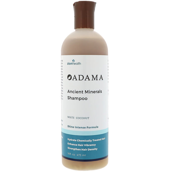 Zion Health, Adama, Ancient Minerals Shampoo, White Coconut, 16 fl oz (473 ml) - The Supplement Shop