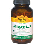Country Life, Acidophilus with Pectin, 250 Veggie Capsules - The Supplement Shop
