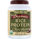 NutriBiotic, Raw Organic Rice Protein, Chocolate, 1 lb 6.9 oz (650 g) - The Supplement Shop