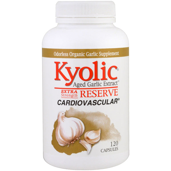 Kyolic, Aged Garlic Extract, Extra Strength Reserve, 120 Capsules - The Supplement Shop