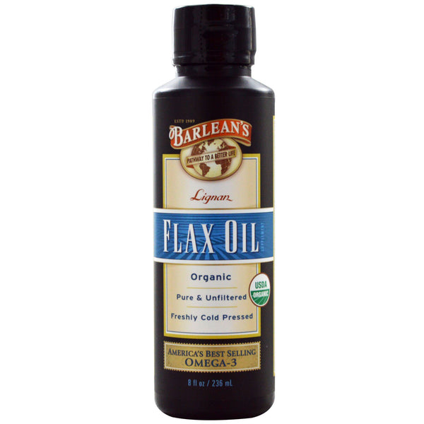 Barlean's, Organic Lignan Flax Oil, 8 fl oz (236 ml) - The Supplement Shop