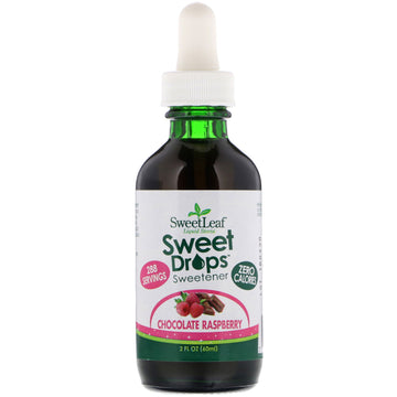 Wisdom Natural, SweetLeaf, Liquid Stevia, Sweet Drops Sweetener, Chocolate Raspberry, 2 fl oz (60 ml)