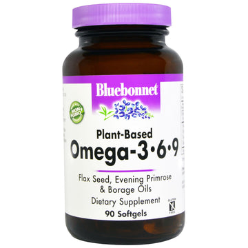 Bluebonnet Nutrition, Plant-Based Omega-3-6-9, 90 Softgels