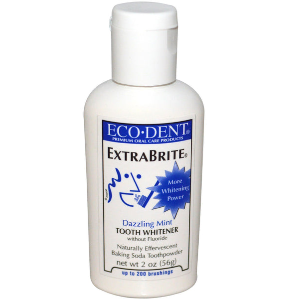 Eco-Dent, ExtraBrite, Dazzling Mint, Tooth Whitener, Without Fluoride, 2 oz (56 g) - The Supplement Shop
