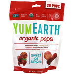 YumEarth, Organic Pops, Assorted Flavors, 20 Pops, 4.2 oz (119.1 g) - The Supplement Shop