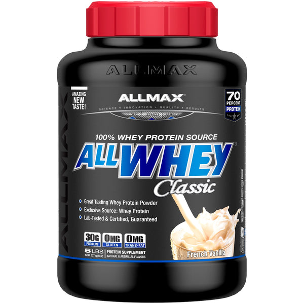 ALLMAX Nutrition, AllWhey Classic, 100% Whey Protein, French Vanilla, 5 lbs (2.27 kg) - The Supplement Shop