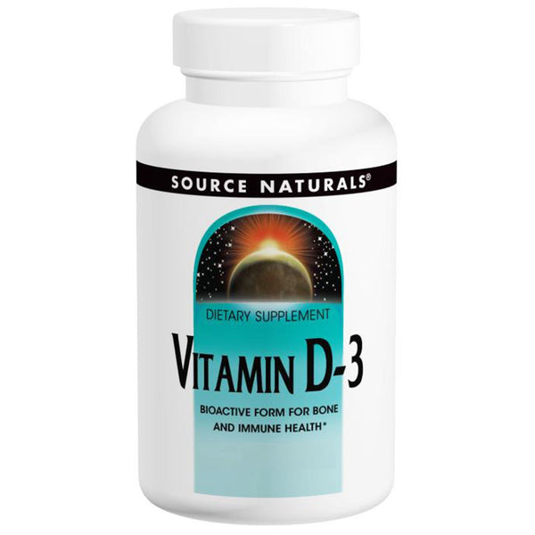 Source Naturals, Vitamin D-3, 5,000 IU, 240 Capsules - The Supplement Shop