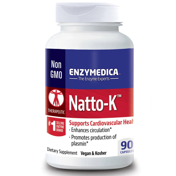 Enzymedica, Natto-K, Cardiovascular, 90 Capsules - The Supplement Shop
