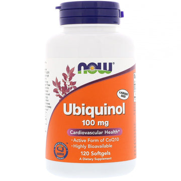 Now Foods, Ubiquinol, 100 mg, 120 Softgels