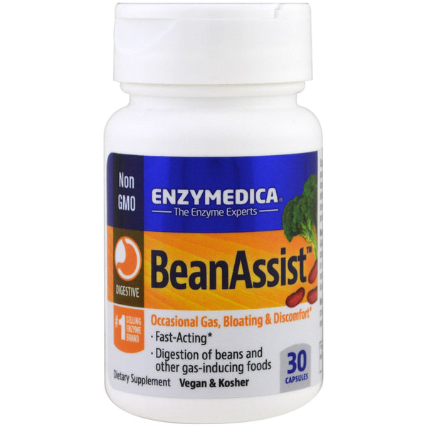 Enzymedica, BeanAssist, 30 Capsules - The Supplement Shop