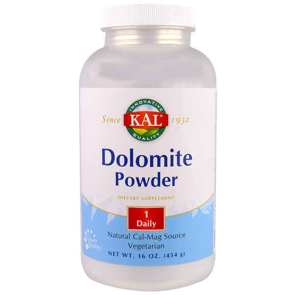 KAL, Dolomite Powder, 16 oz (454 g) - The Supplement Shop