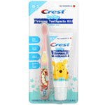 Crest, Baby Training Toothpaste Kit, Soft, 0-3 Years, Winnie the Pooh, Mild Strawberry, 1 Kit - The Supplement Shop