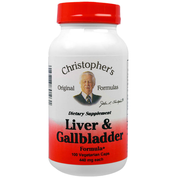 Christopher's Original Formulas, Liver & Gallbladder Formula, 440 mg, 100 Vegetarian Caps - The Supplement Shop