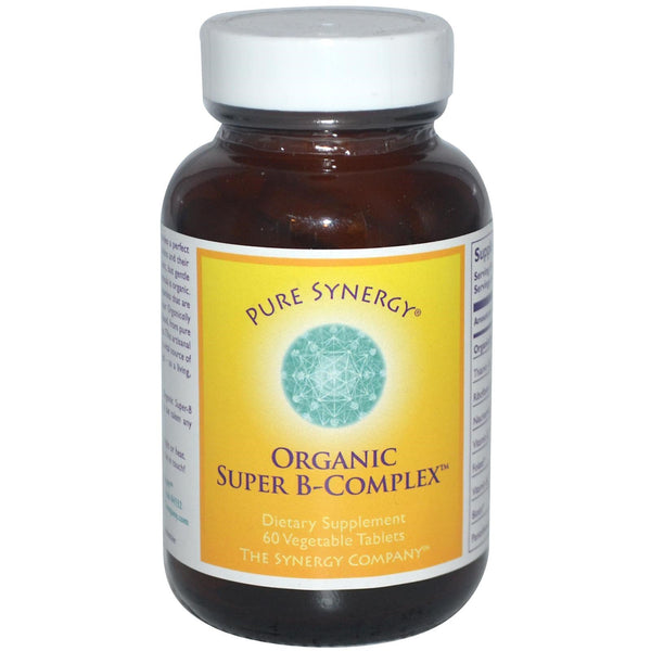 The Synergy Company, Organic Super B-Complex, 60 Vegetable Tablets - The Supplement Shop