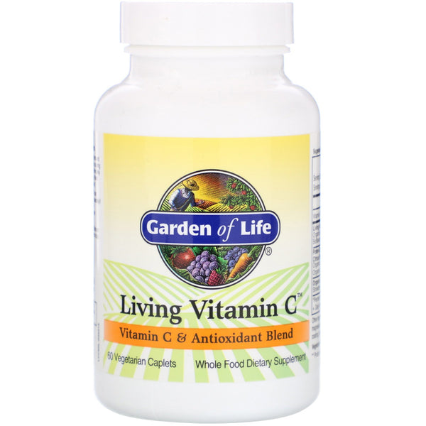 Garden of Life, Living Vitamin C, 60 Vegetarian Caplets - The Supplement Shop