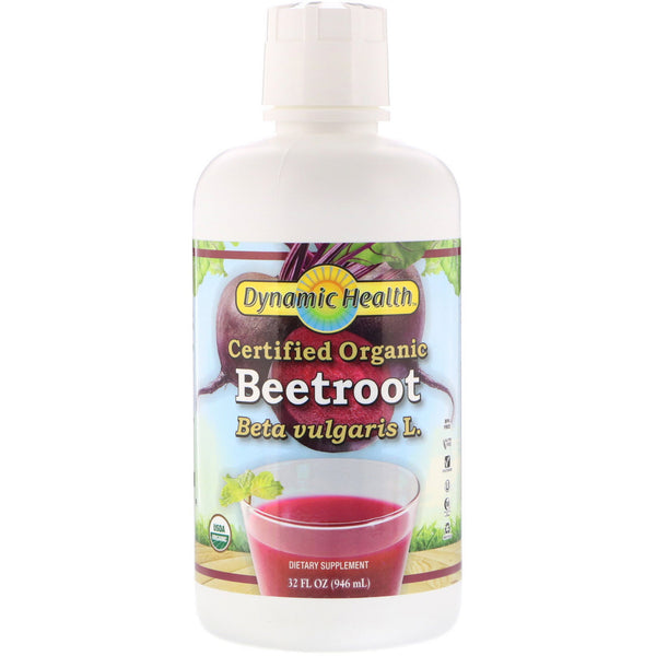Dynamic Health Laboratories, Certified Organic Beetroot, 32 fl oz (946 ml) - The Supplement Shop