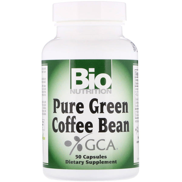 Bio Nutrition, Pure Green Coffee Bean, 800 mg, 50 Capsules - The Supplement Shop