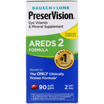Bausch & Lomb, PreserVision, AREDS 2 Formula, 90 Soft Gels