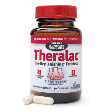 Master Supplements, Theralac, Bio-Replenishing Probiotic, 30 Capsules