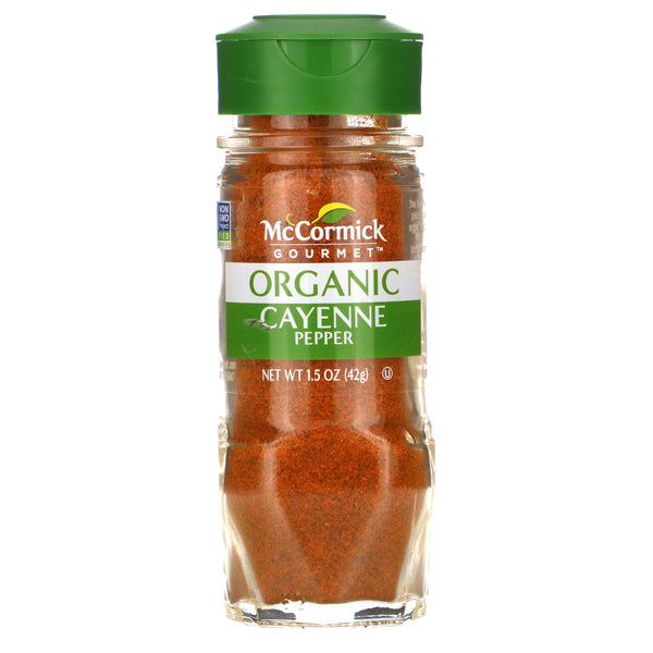 McCormick Gourmet, Organic Cayenne Pepper, 1.5 oz (42 g) - The Supplement Shop