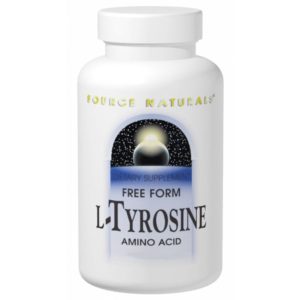 Source Naturals, L-Tyrosine, Free-Form Powder, 3.53 oz (100 g) - The Supplement Shop